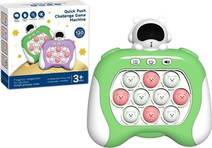 Picture of LeanToys Gra Sensoryczna Kosmos Pop It Na Baterie wiata Dwiki Zielony