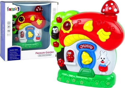 Attēls no LeanToys Grajcy Muzyczny Domek Dla Niemowlt Zwierztka