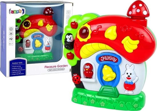Picture of LeanToys Grajcy Muzyczny Domek Dla Niemowlt Zwierztka