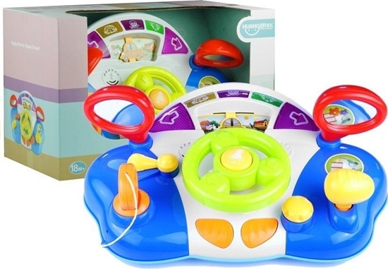 Изображение LeanToys Interaktywna Kierownica Dla Dziecka Panel Dwiki LEAN Toys