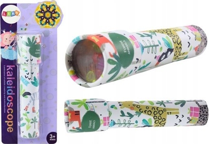 Attēls no LeanToys Kalejdoskop Dziecicy Wzorki Kolory Biay Zwierzta