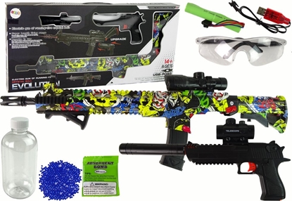 Attēls no LeanToys Karabin Pistolet na Kulki Wodne Akcesoria Kolorowy