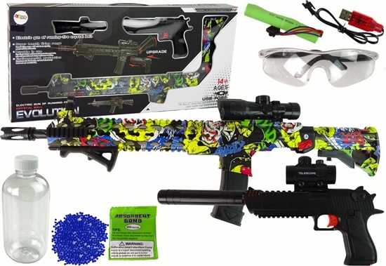 Picture of LeanToys Karabin Pistolet na Kulki Wodne Akcesoria Kolorowy