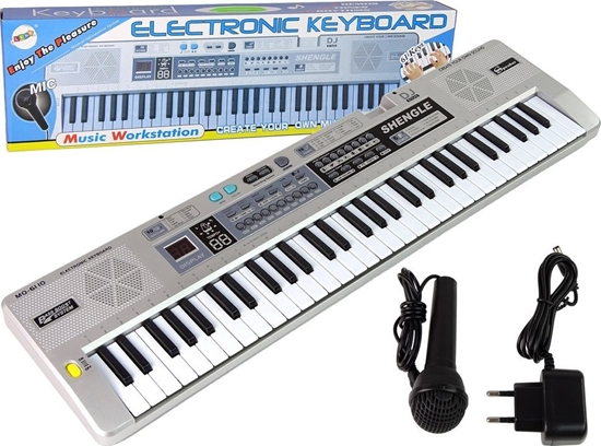 Picture of LeanToys Keyboard MQ-6110 Mikrofon Organki 61 Klawiszy LEAN Toys