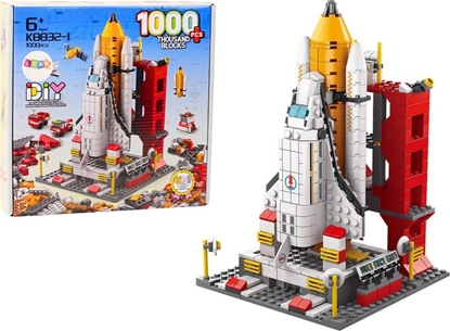 Picture of LeanToys Klocki Konstrukcyjne Rakieta Kosmiczna 6w1 Kosmos Pojazdy 1000 ele.