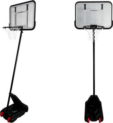 Изображение LeanToys Kosz Do Koszykówki Kosz Na Kókach Pika Ogród Czarny 3 m