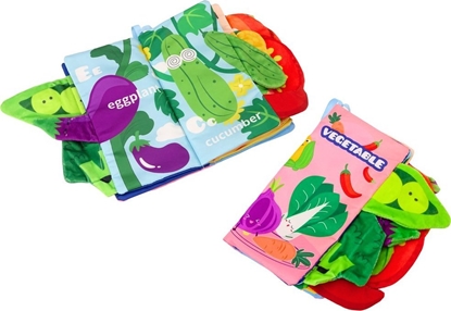 Picture of LeanToys Ksieczka Mikka Warzywa Szeleszczca Piszczca Kolorowa Dla Niemowlt