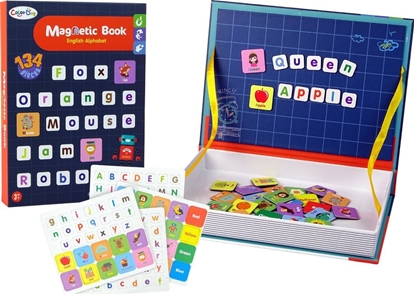Picture of LeanToys Magnetyczna Ukadanka Ksika Angielski Alfabet Obrazki
