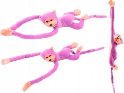 Picture of LeanToys Maskotka Pluszowa Mapka z Dwikiem Róowa 80 cm