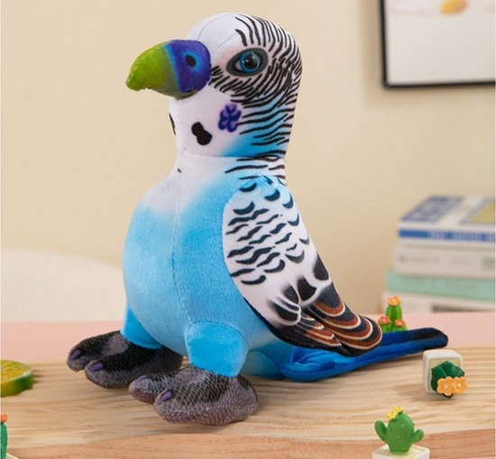 Picture of LeanToys Maskotka Pluszowa Papuga Niebieska 20 cm