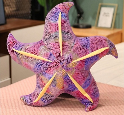 Picture of LeanToys Maskotka Pluszowa Rozgwiazda Fioletowa Poduszka 45 cm