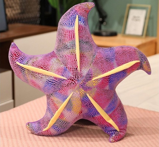 Picture of LeanToys Maskotka Pluszowa Rozgwiazda Fioletowa Poduszka 45 cm