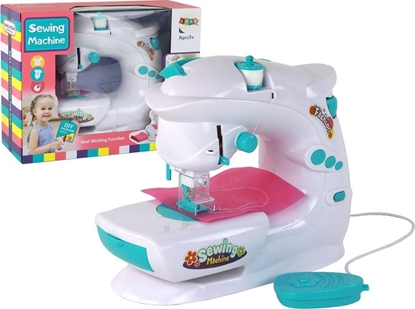 Attēls no LeanToys Maszyna Do Szycia Dla Dzieci Jak Prawdziwa Biaa Na Baterie