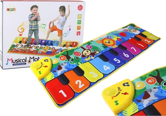 Picture of LeanToys Mata Do Taczenia Dwik Zwierztka Mikoaj Klawisze
