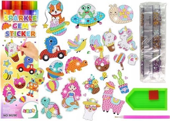 Picture of LeanToys Naklejki Do Wyklejania Diamencikami Haft Diamentowy