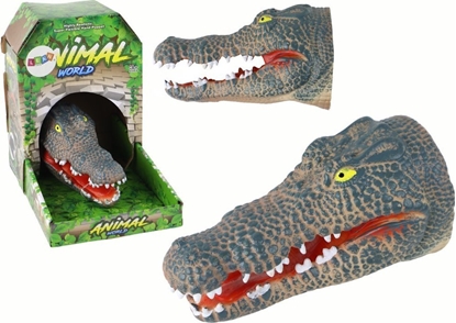 Picture of LeanToys Pacynka na Rk Krokodyl Zwierztko Szary