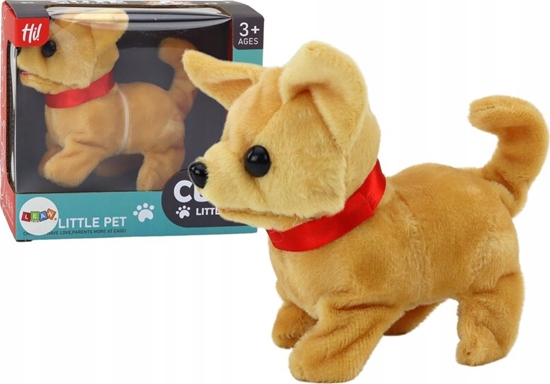 Picture of LeanToys Piesek Pluszowy Interaktywny Zwierztko Chodzi Szczeka Beowy