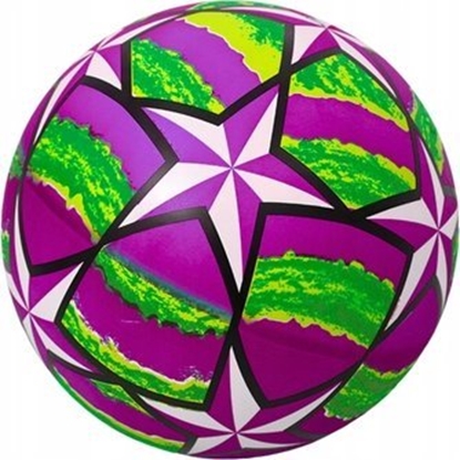 Picture of LeanToys Pika Gumowa Jaskrawa Gwiazdki Fioletowa 24 Cm