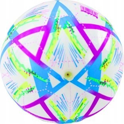 Picture of LeanToys Pika Gumowa Jaskrawa Wzorki Fioletowa 24 Cm LEAN TOYS