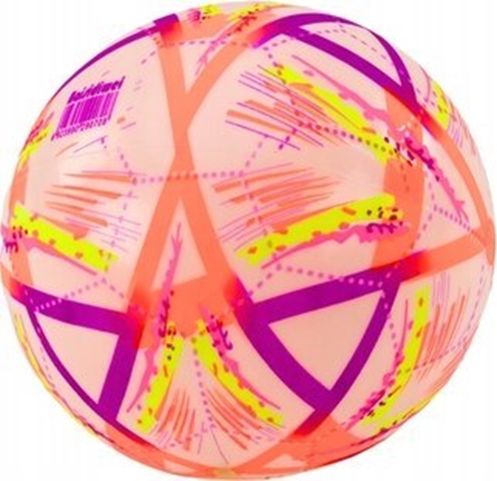 Picture of LeanToys Pika Gumowa Jaskrawa Wzorki Pomaraczowa 24 Cm LEAN TOYS