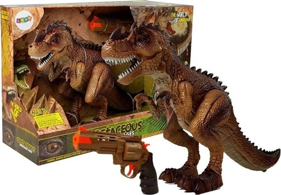 Изображение LeanToys Ruchomy Dinozaur Tyranozaur Para Wodna Pistolet Dwik wiata óty