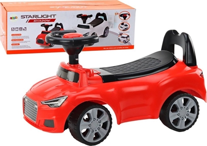 Изображение LeanToys Samochód Jedzik Z Oparciem QX-3396 Klakson Schowek Czerwony