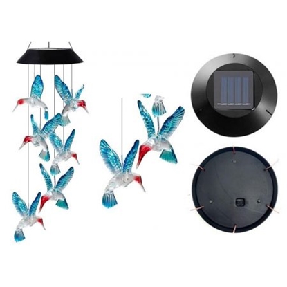 Picture of LeanToys Solar Lamp Hummingbirds Birds LED Colorful