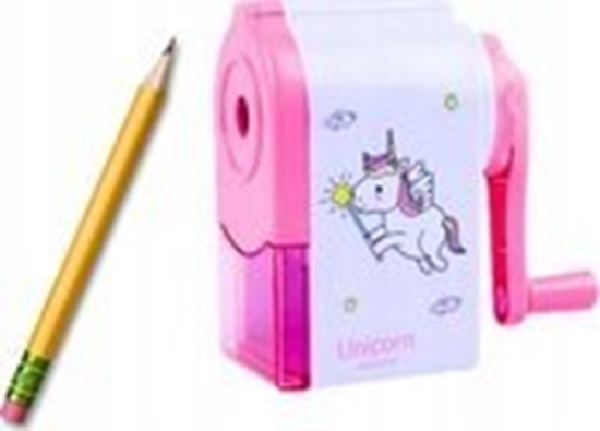 Picture of LeanToys Strugaczka Temperówka Na Korbk Jednoroec Róowa