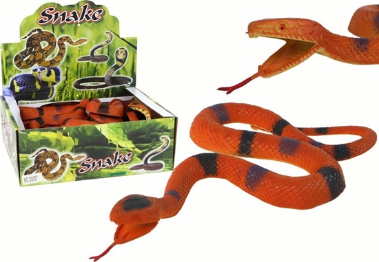 Picture of LeanToys Sztuczny Gumowy W Brzowy Z Czarno- Siwymi atkami