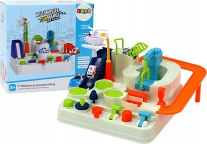 Изображение LeanToys Tor Przeszkód Interaktywny Parking Dla Dzieci Autka