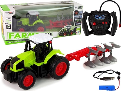 Изображение LeanToys Traktor Zdalnie Sterowany 1:16 Pilot Gumowe Koa LEAN Toys