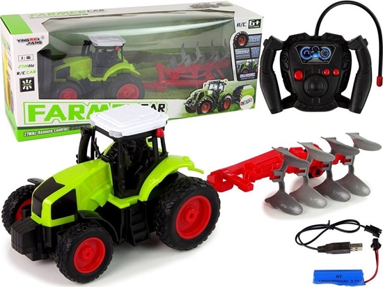 Изображение LeanToys Traktor Zdalnie Sterowany 1:16 Pilot Gumowe Koa LEAN Toys