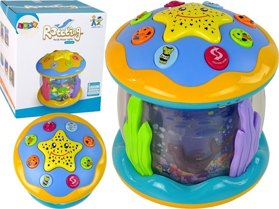 Изображение LeanToys Wielofunkcyjny Projektor Gwiazd Lampka Nocna Ocean Podwodny wiat