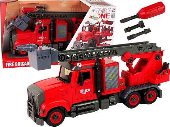 Изображение LeanToys Wo Straacki Stra Poarna do Rozkrcania Akcesoria Czerwona