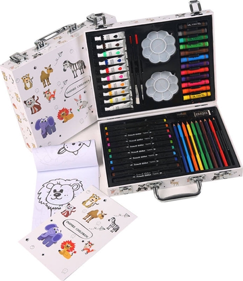 Picture of LeanToys Zestaw artystyczny w walizce 68el