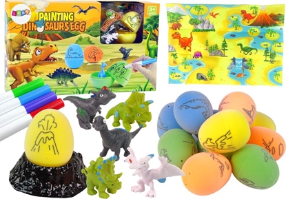 Picture of LeanToys Zestaw DIY Malowanie Jaj Dinozaury