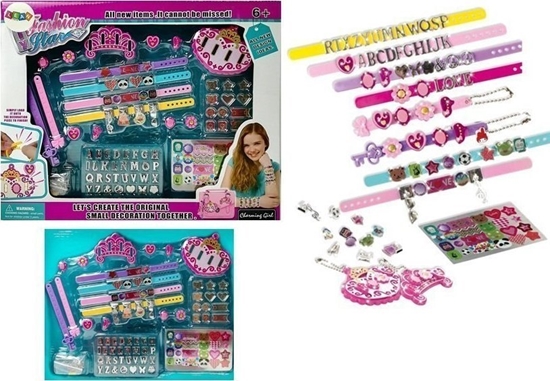 Picture of LeanToys Zestaw do Biuterii Bransoletek Zawieszek Literki DIY