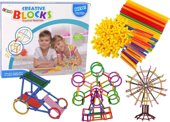 Picture of LeanToys Zestaw Do Budowania Klocki Konstrukcyjne Patyczki Do Ukadania Somki