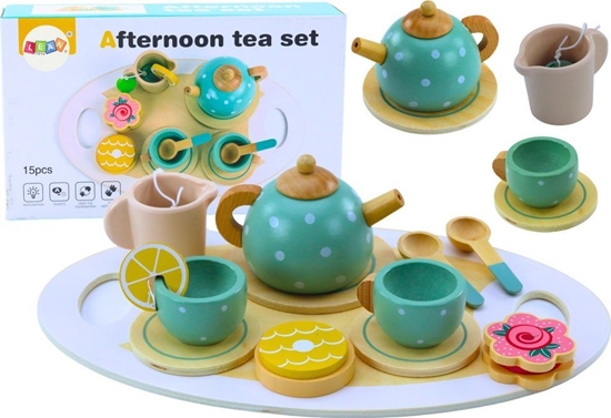Изображение LeanToys Zestaw Do Herbaty Kawy Dla Dzieci Drewniany LEAN Toys