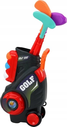 Изображение LeanToys Zestaw Do Mini Golfa Dla Dzieci Wózek Na Kókach