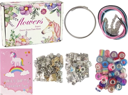 Изображение LeanToys Zestaw Do Robienia Bransoletek DIY 90 Koralików