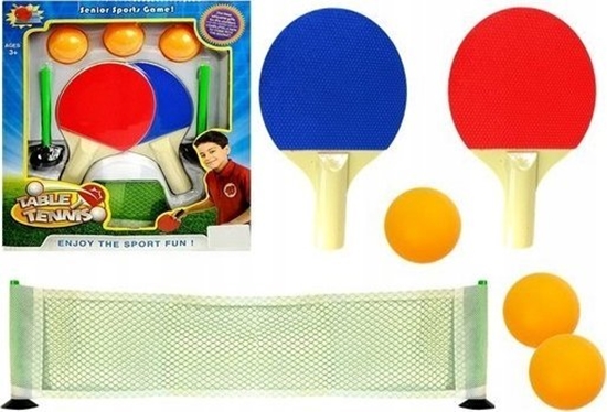 Picture of LeanToys Zestaw do Tenisa Stoowego Paletki Siatka Pieczki LEAN Toys