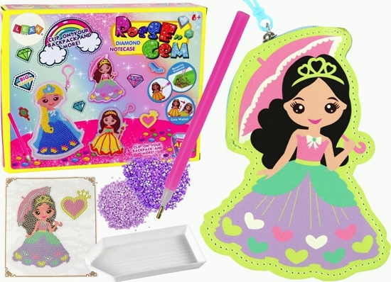 Picture of LeanToys Zestaw Koralików Do Wyklejania DIY Ksiniczka Brelok Kieszonka