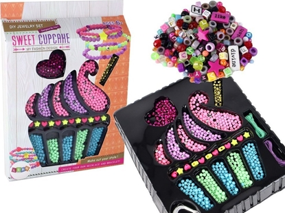 Picture of LeanToys Zestaw Koralików Kolorowe Akcesoria Bransoletki