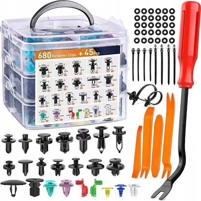 Picture of LeanToys Zestaw Spinek Samochodowych W Organizerze 680el