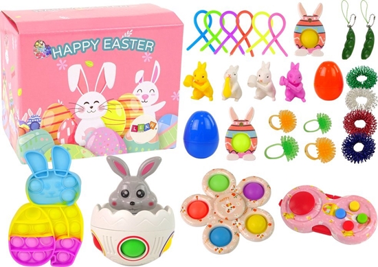 Picture of LeanToys Zestaw Zabawek Wielkanocnych Fidget Toys Antystresowe 29 Elementów