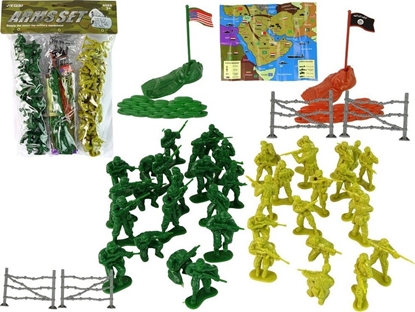 Picture of LeanToys Zestaw onierzyków Militarny 51 Elementów Zielony