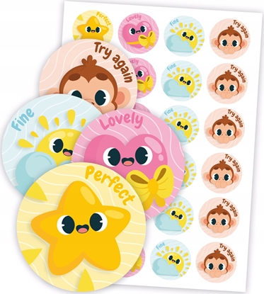 Attēls no LearnHow Naklejki motywacyjne - Jzyk ang. Stopnie 48szt