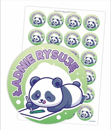 Attēls no LearnHow Naklejki pochway - adnie rysuje 24szt