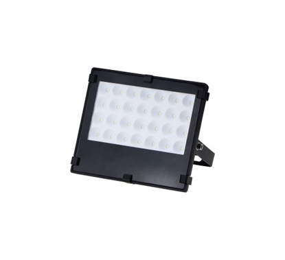 Attēls no LED "Slim" sērijas Prožektors 30W 105lm/w 4500K Melns
